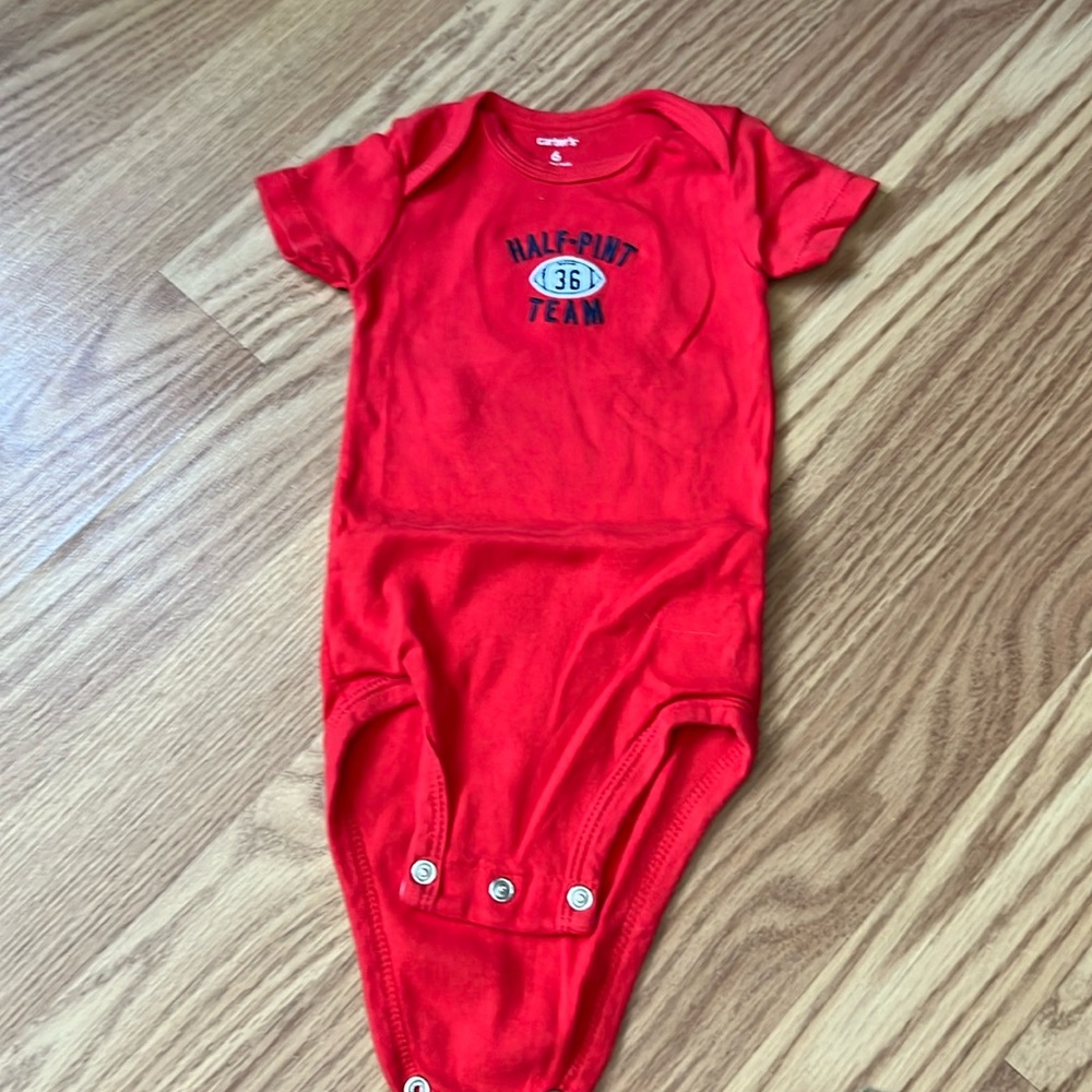 Carter’s six month onesie